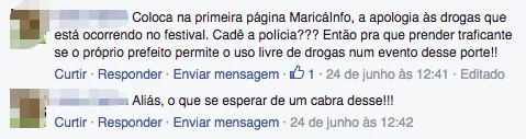 Maricá: Moradores reclamam do consumo de drogas durante Festival da Utopia 6 drogas-relato2