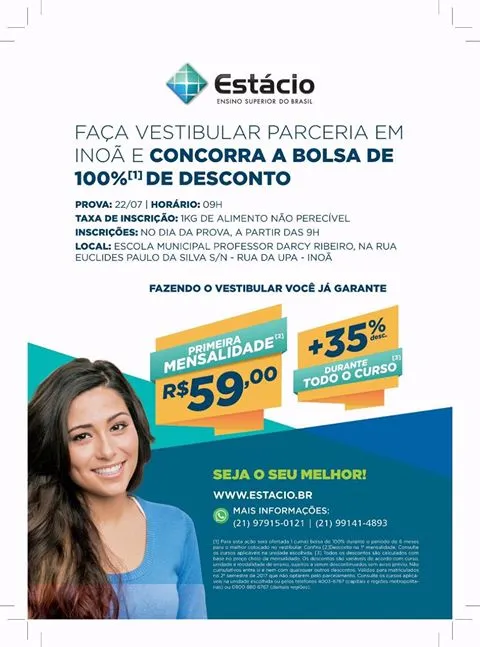 Maricá: Universidade Estácio de Sá promove vestibular social nos dias 19 e 22 de julho 8 vest social estacio
