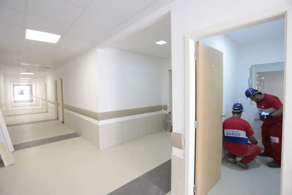 Maricá: Obras do novo hospital seguem no fim de semana 8 novo hospital