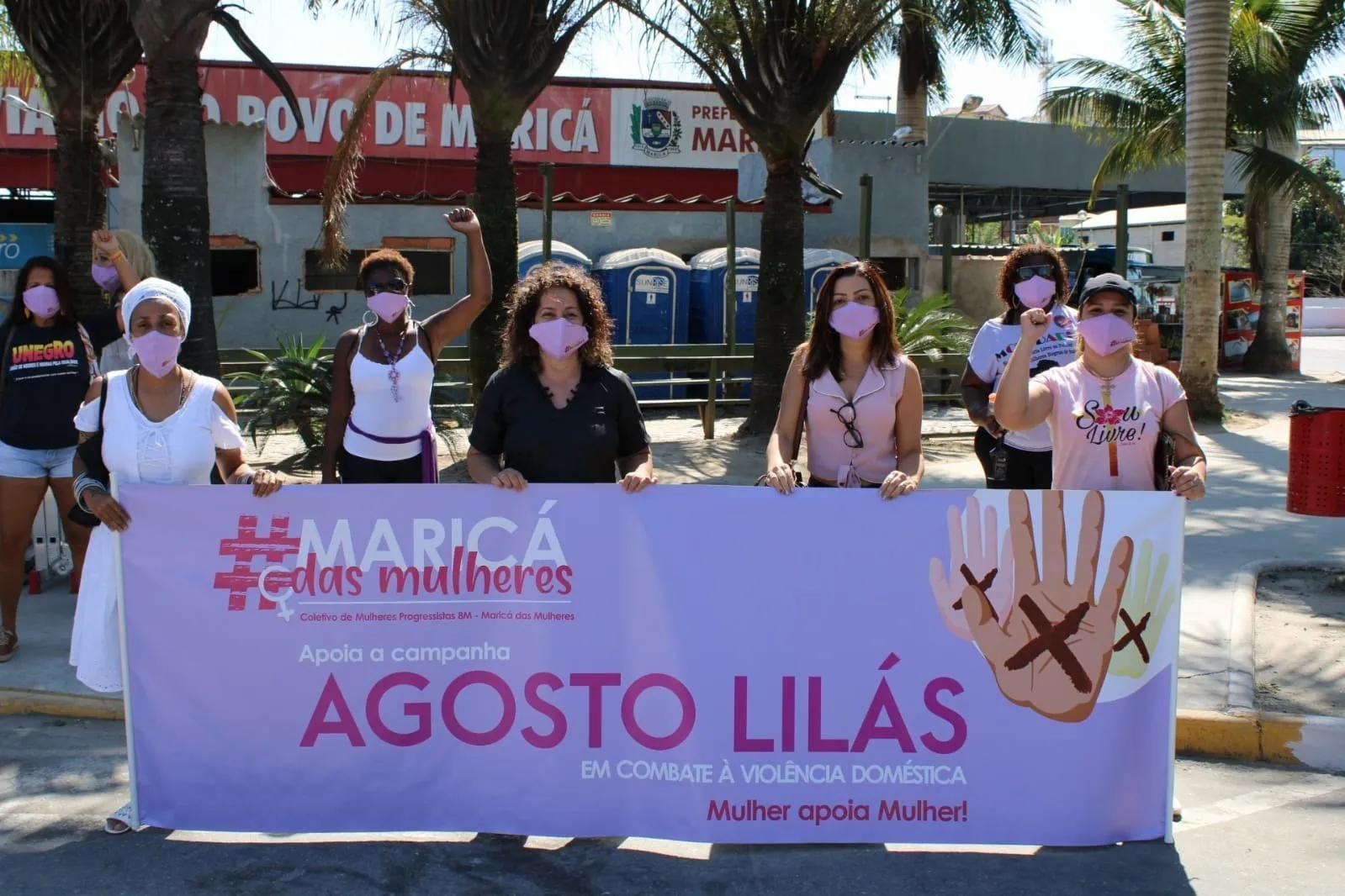 Movimento Maricá das Mulheres realiza ato contra violência doméstica 10 mulheres marica