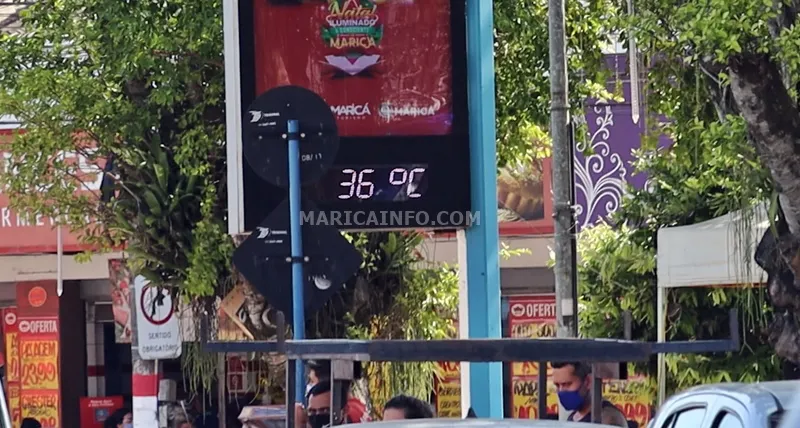 Maricá: Sensação térmica perto dos 40ºC 6 calor centro marica