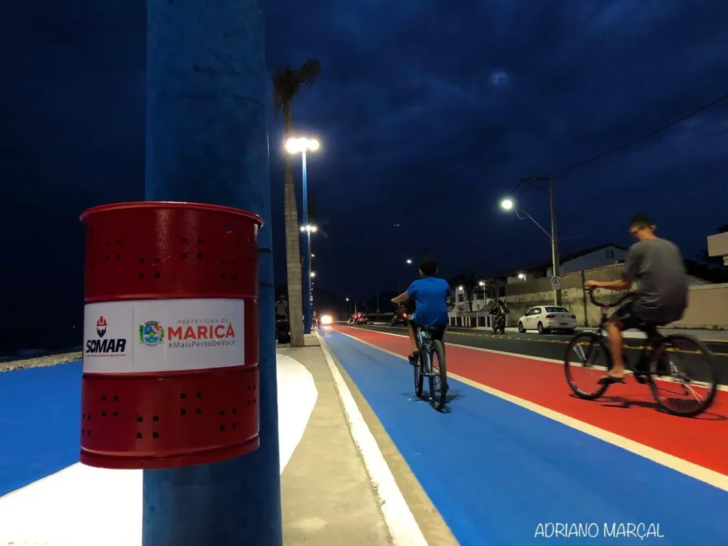 Itaipuaçu: Orla ganha sinalização e estação das bicicletas 'vermelhinhas' 9 orla de itaipuacu sinalizacao