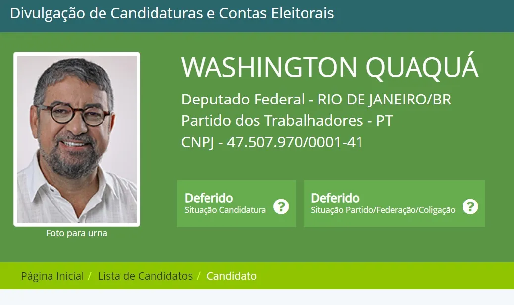 Justiça Eleitoral libera candidatura de Quaquá a Deputado Federal 6 quaqua divulgacand