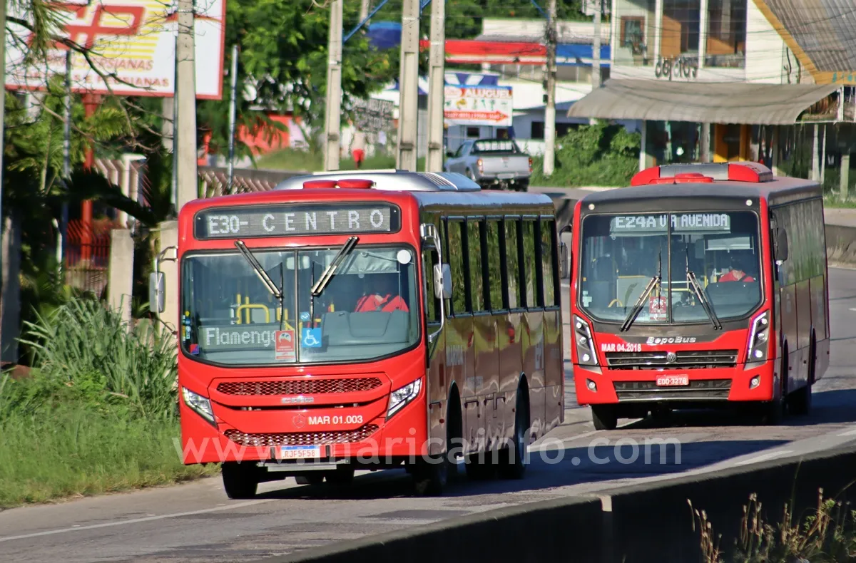 Linhas de ônibus da EPT em Maricá passam por alteração de itinerário; confira! 10 Onibus Vermelhinho Marica EPT Tarifa Zero 2