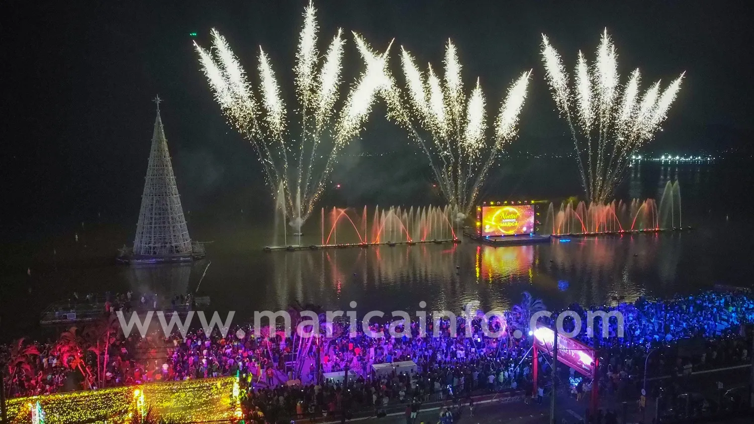 Natal Iluminado: Espetáculo das 'águas dançantes' acontece de quinta-feira a domingo 10 natal iluminado 2022 aguas dancantes aracatiba