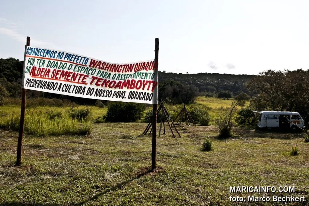 Maricá: Indígenas tentam impedir obras do MARAEY 5 inicio da aldeia