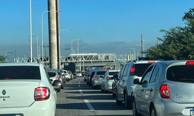 Acidente causa congestionamento na Ponte Rio-Niterói 9 ponte rioniteroi