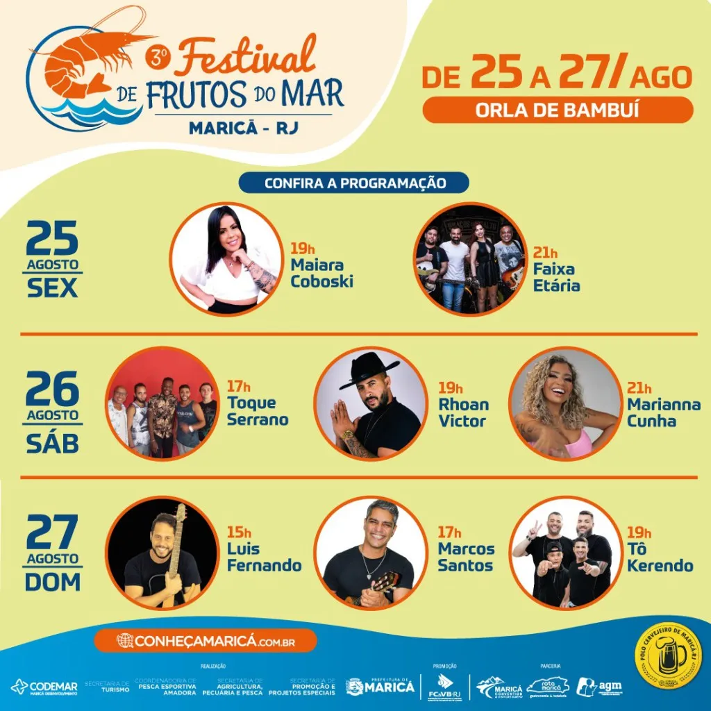 Maricá: Orla de Bambuí receberá 3ª edição do Festival Frutos do Mar 11 festival frutos mar bam