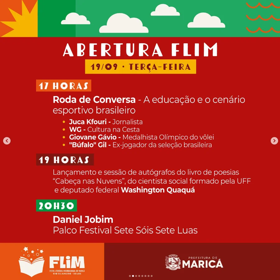 Maricá: Feira Literária começa nesta terça-feira; confira a programação 11 FLIM1