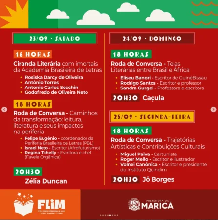 Maricá: Feira Literária começa nesta terça-feira; confira a programação 14 FLIM4