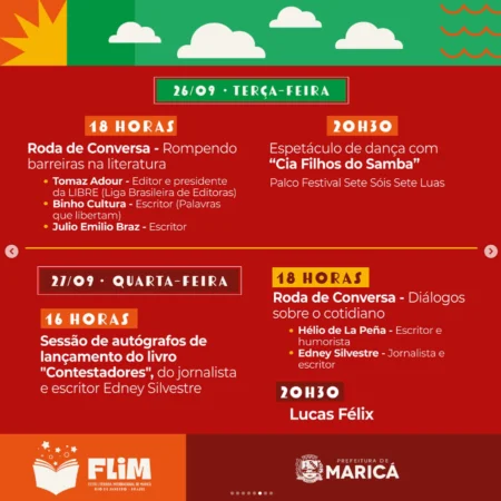 Maricá: Feira Literária começa nesta terça-feira; confira a programação 15 FLIM5