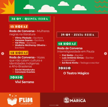 Maricá: Feira Literária começa nesta terça-feira; confira a programação 16 FLIM6