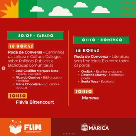 Maricá: Feira Literária começa nesta terça-feira; confira a programação 17 FLIM7