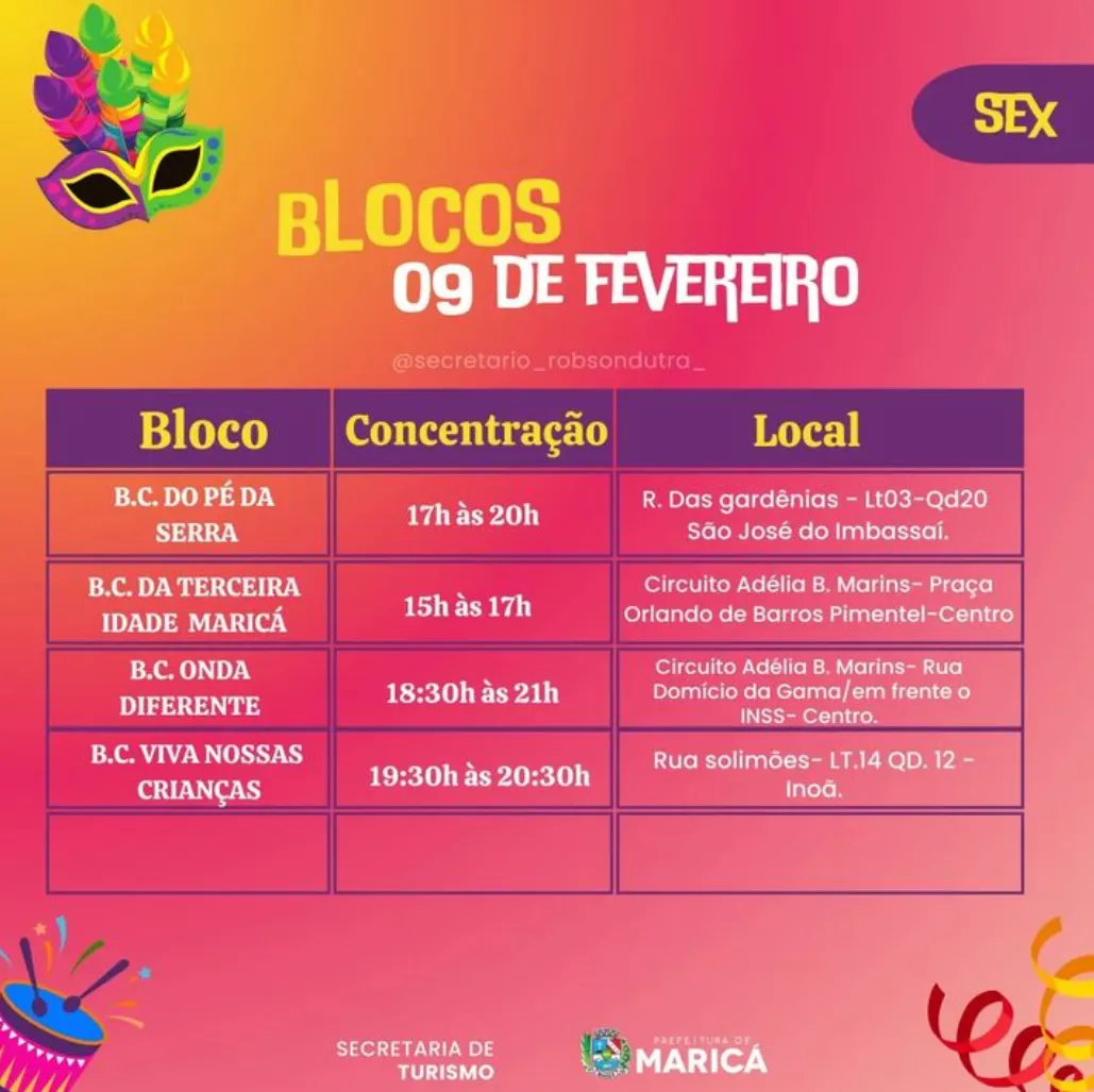 Confira a programação dos Blocos para o Carnaval 2024 em Maricá 12 IMG 1519