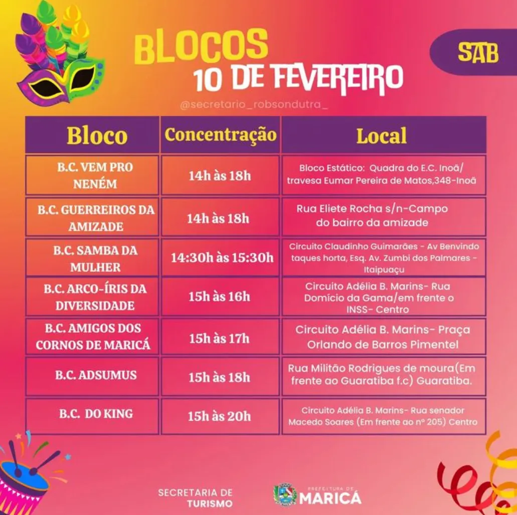 Confira a programação dos Blocos para o Carnaval 2024 em Maricá 14 IMG 1521