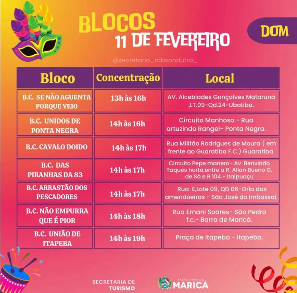 Confira a programação dos Blocos para o Carnaval 2024 em Maricá 16 IMG 1523