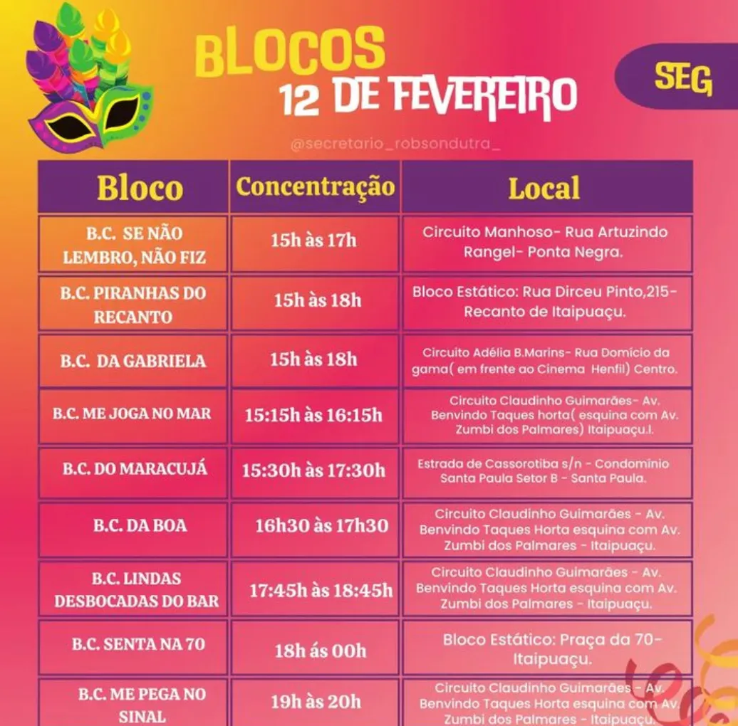 Confira a programação dos Blocos para o Carnaval 2024 em Maricá 19 IMG 1526