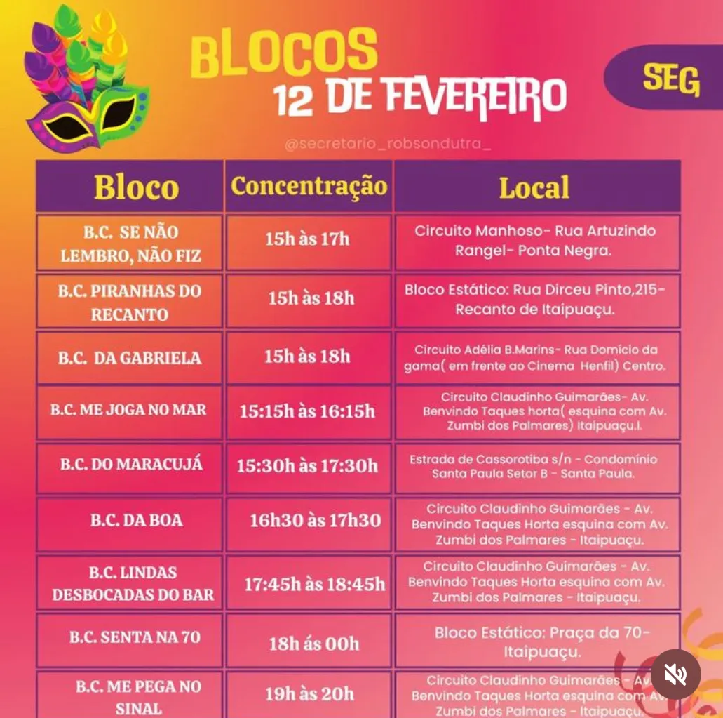 Confira a programação dos Blocos para o Carnaval 2024 em Maricá 23 IMG 1528