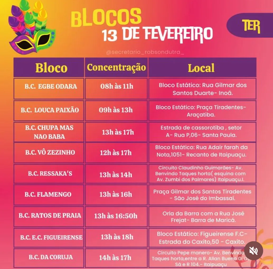 Confira a programação dos Blocos para o Carnaval 2024 em Maricá 22 IMG 1529