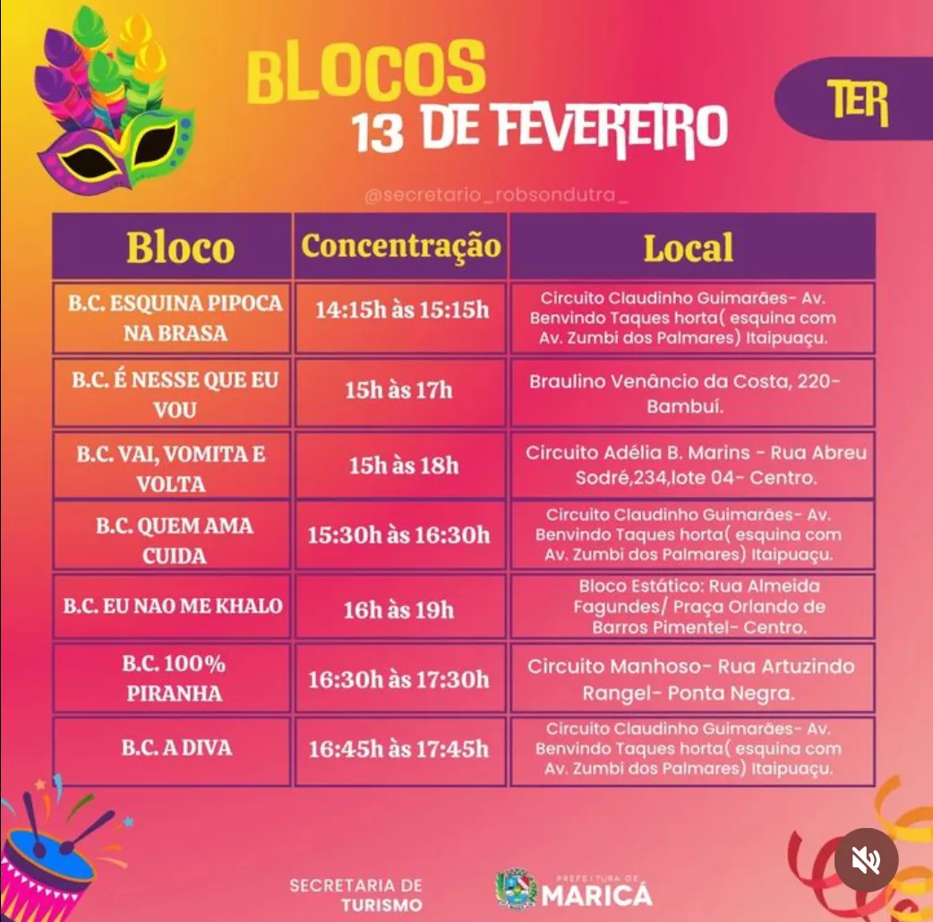 Confira a programação dos Blocos para o Carnaval 2024 em Maricá 24 IMG 1530