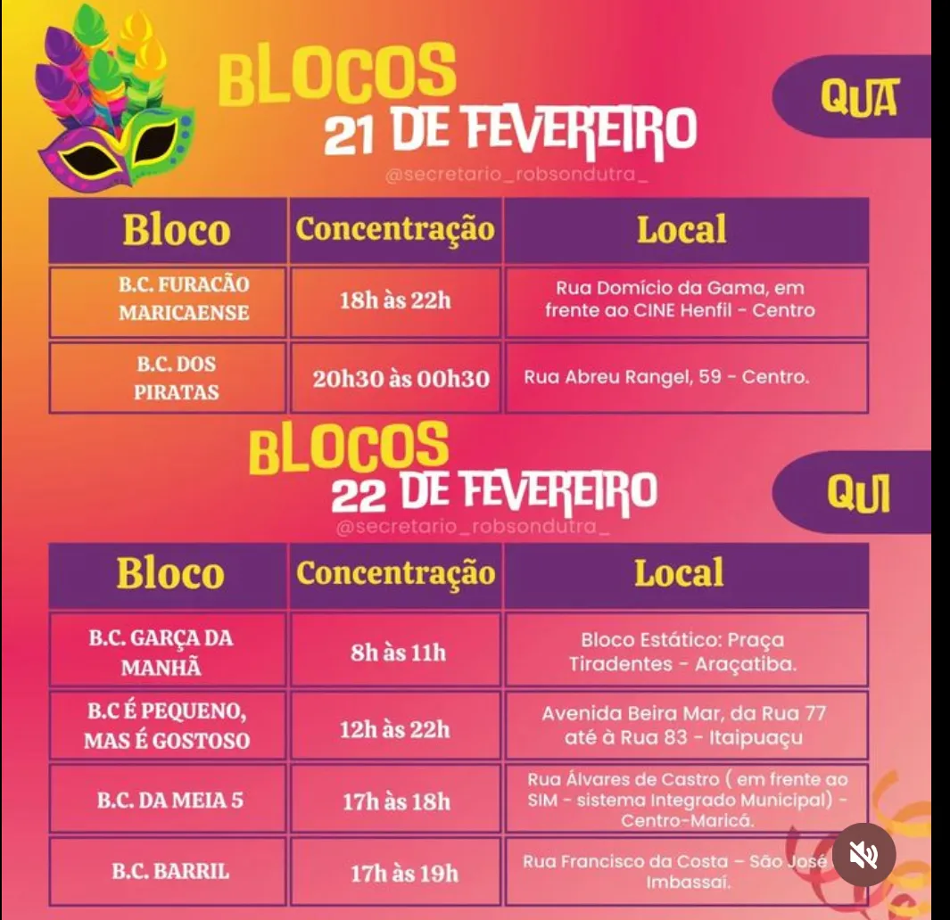 Confira a programação dos Blocos para o Carnaval 2024 em Maricá 28 IMG 1535