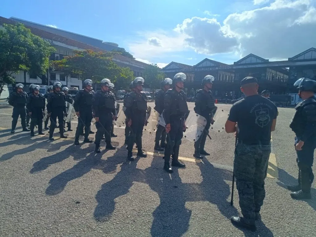Maricá: Agentes da Guarda Municipal passam por treinamento no Batalhão de Choque da PM 7 gm treinamento choque