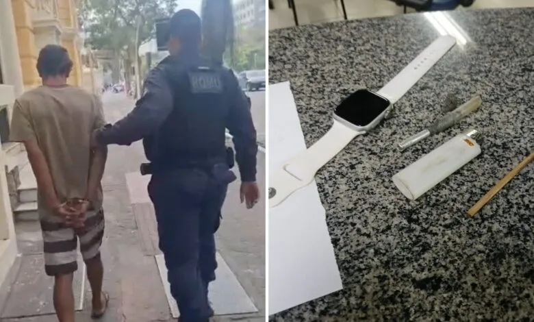 Maricá: Homem é detido pela Guarda Municipal furto de relógio 8 furt mar ingm