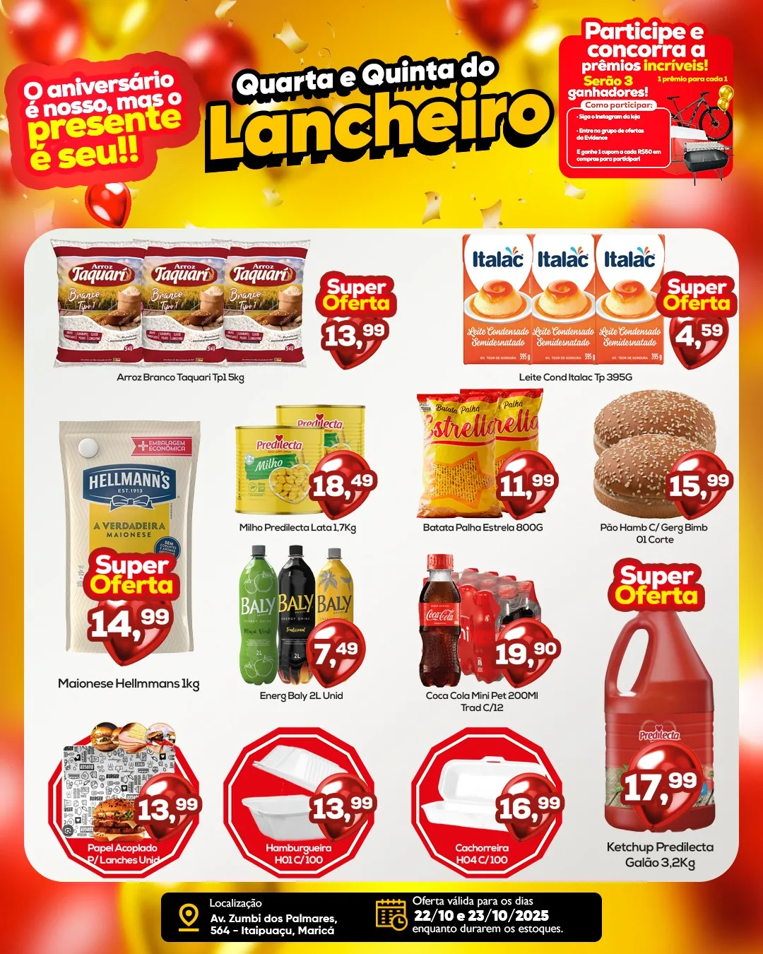 Itaipuaçu: Quarta e Quinta do Lancheiro no Evidence Foodbeer: confira as ofertas! 10 WhatsApp Image 2025 10 22 at 09.32.38