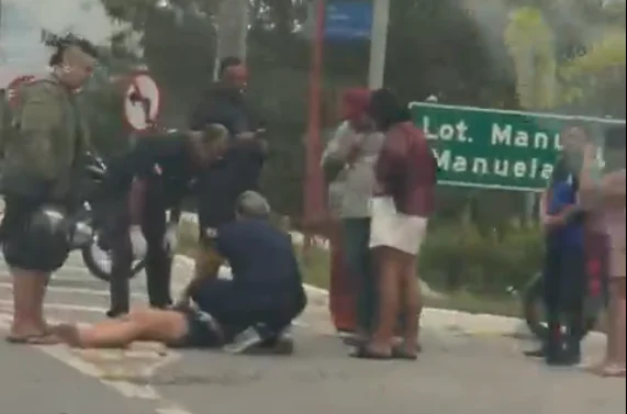 Colisão entre carro e moto deixa uma pessoa ferida na RJ-106 em Maricá 8 manu manuela