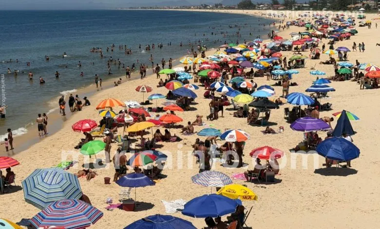 Calor intenso eleva em 15% a procura por atendimentos de urgência em Maricá 11 praia de Ponta Negra