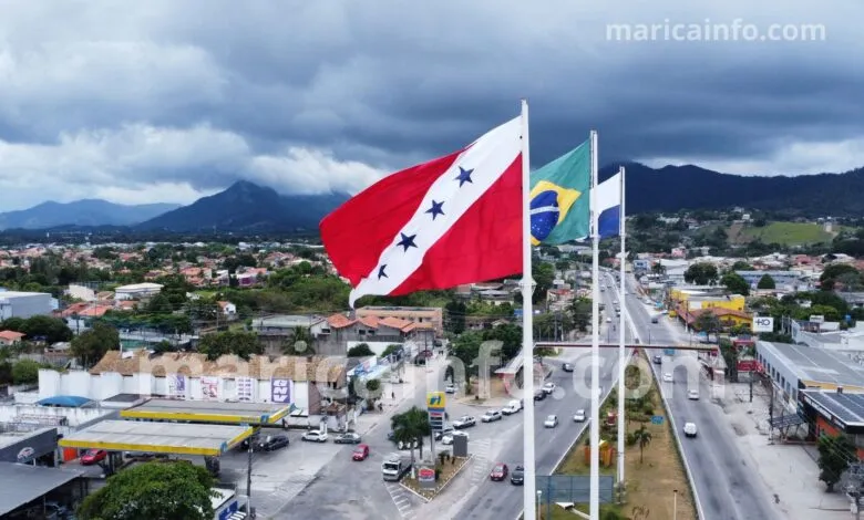 Maricá terá sábado e domingo de céu nublado e pancadas de chuva; veja a previsão! 9 bandeira marica 2026 nublado chuva maricainfo