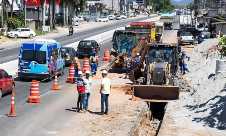 Maricá quer triplicar rede de esgoto até 2028 e chegar a 54% de cobertura 8 obras sanemar esgotamento